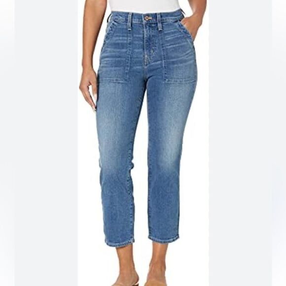 J. Crew Factory NWT BT040 Crop Ankle Patch Pocket Utility Jean. - Picture 1 of 8